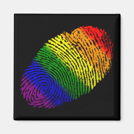 LGBT指紋 マグネット (正面)