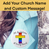 LGBT支持的クリスチャン 缶バッジ