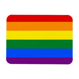 LGBT旗を掲げた愛国的な柔軟な磁石 マグネット