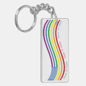 LGBT旗 キーホルダー (正面左)