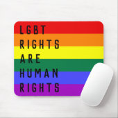 LGBT権利は人権の虹の旗 マウスパッド (マウス)