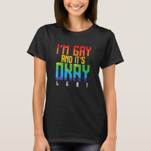 LGBT私はゲイで大丈夫 Tシャツ