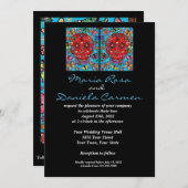 LGBT結婚式招待状シュガースカル&バターフライ 招待状 (正面/裏面)