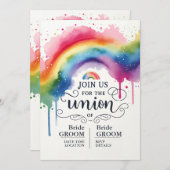 LGBT結婚式招待状 招待状 (正面/裏面)