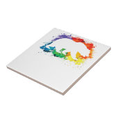 LGBT絵を描（ばちゃばちゃ）跳ねるゲイベア タイル (側面)