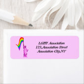 LGBT自由の女神差出人住所ラベルテンプラ ラベル (インサイチュ)