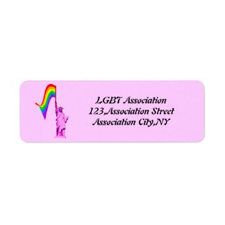 LGBT自由の女神差出人住所ラベルテンプラ ラベル