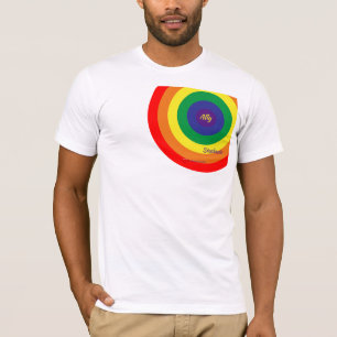 LGBT虹のカラーサークルが個人設定 Tシャツ