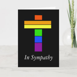 LGBT虹の国旗クロス・コンパシナー・カード カード