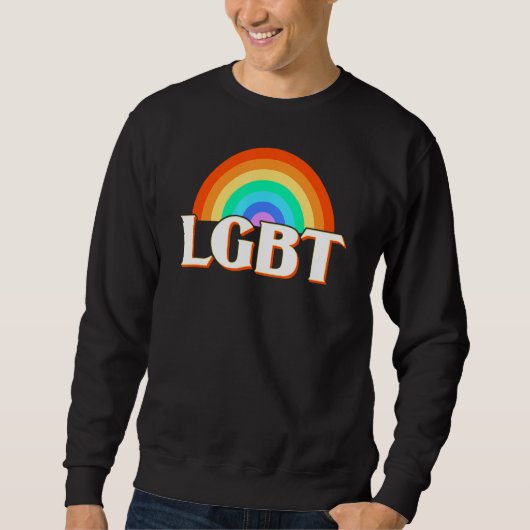 Lgbt虹 スウェットシャツ (正面)