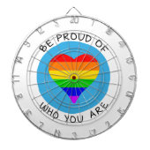 LGBT誇りを持ったの一員であること ダーツボード (正面)