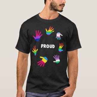 LGBT誇りを持ったゲイプライドティーLGBTQサポータギフトカード Tシャツ
