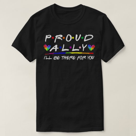 LGBT誇りを持った同盟国は私がプライド月 Tシャツ (デザイン正面)