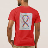 LGBT認識度レインボーリボンエンジェルティー Tシャツ (裏面)