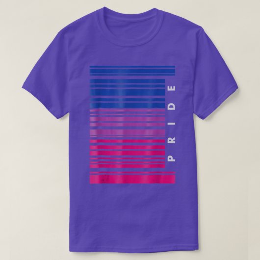 LGBT認識度月バーコードパンセアルプライドLGBTQ Tシャツ (デザイン正面)