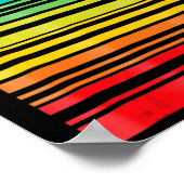 LGBT認識度月バーコードパンセクシャルプライドLGBTQ ポスター (角)