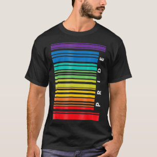 LGBT認識度月バーコードパンセクシャルプライドLGBTQ Tシャツ