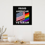 LGBT退役軍人 - アメリカ国旗 ポスター (キッチン)