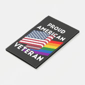 LGBT退役軍人 - アメリカ国旗 ポストイット (アングル)