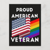 LGBT退役軍人 - アメリカ国旗 ポストカード (正面)