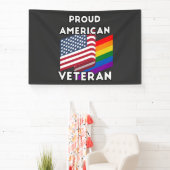 LGBT退役軍人 - アメリカ国旗 横断幕 (インサイチュ)