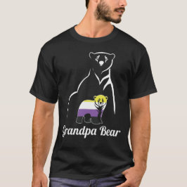 LGBT非バイナリGrandpa Bear Enby非バイナリプライド Tシャツ