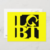 LGBT黒いはがポップ・アートのき ポストカード (正面/裏面)