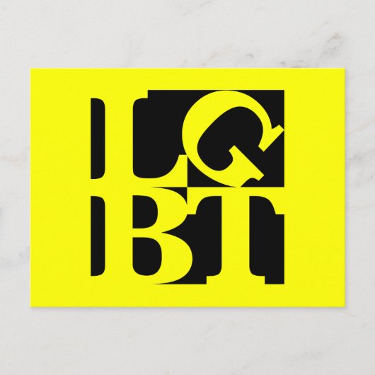 LGBT黒いはがポップ・アートのき ポストカード (正面)