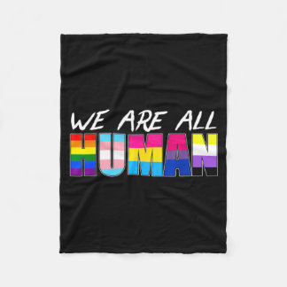 LGBT すべての人同じ人間 フリースブランケット