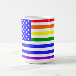 LGBT アメリカ国旗 コーヒーマグカップ