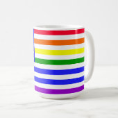 LGBT アメリカ国旗 コーヒーマグカップ (正面右)