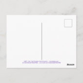 LGBT/ゲイプライドハートオーナメント薄紫はがき ポストカード (裏面)