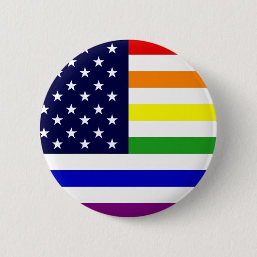 LGBT/ゲイプライド米国ボタン 缶バッジ (正面)