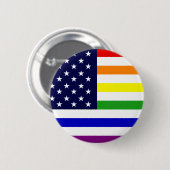 LGBT/ゲイプライド米国ボタン 缶バッジ (正面&裏面)