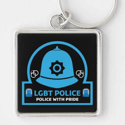 LGBT+ゲイプライド警察 キーホルダー (正面)