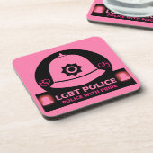 LGBT+ゲイプライド警察 コースター (左側)