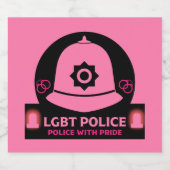 LGBT+ゲイプライド警察 スパークリングワインラベル (シングルラベル)