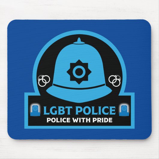 LGBT+ゲイプライド警察 マウスパッド (正面)