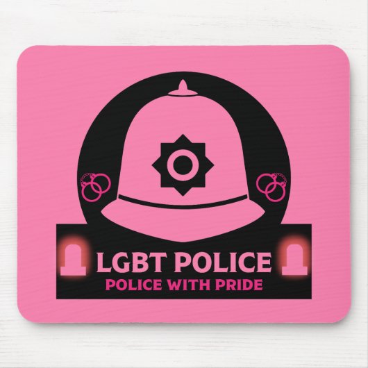 LGBT+ゲイプライド警察 マウスパッド (正面)
