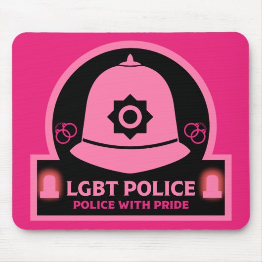 LGBT+ゲイプライド警察 マウスパッド (正面)