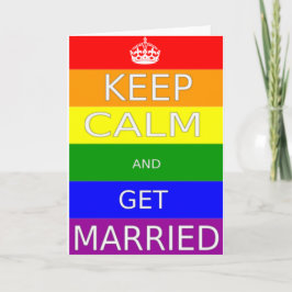 LGBT ゲイ婚 Keep calm and Get Marriad カード