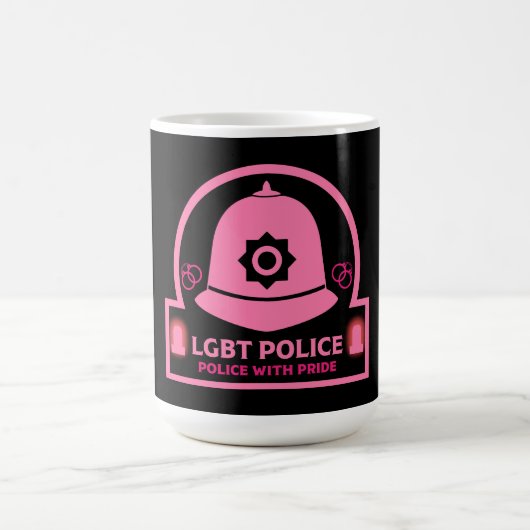 LGBT+ ゲイ プライド 警察 コーヒーマグカップ (中央)