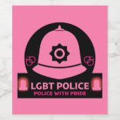 LGBT+ ゲイ プライド 警察 ワインラベル (シングルラベル)