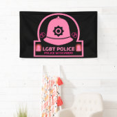 LGBT+ ゲイ プライド 警察 横断幕 (インサイチュ)
