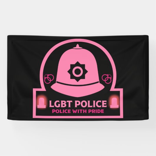 LGBT+ ゲイ プライド 警察 横断幕 (横)