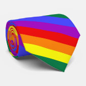 LGBT ストライプの ネクタイ (ロール)