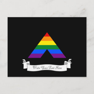 LGBT ストレートアライ ピラミッドシンボル ポストカード