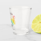 LGBT ストレート飲めないよ ショットグラス (右)