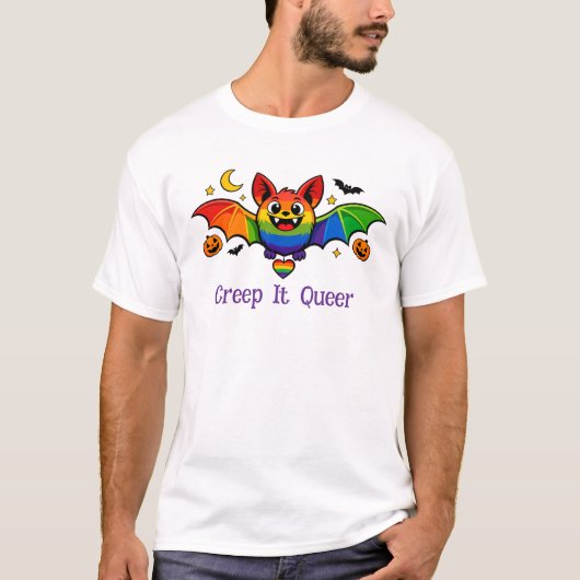 🎃🌈LGBT スパイキー&ファビュラス Tシャツ (正面)