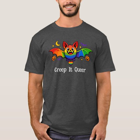 🎃🌈LGBT スパイキー&ファビュラス Tシャツ (正面)